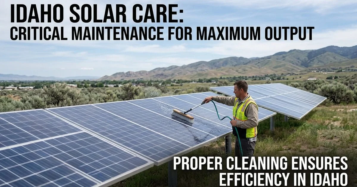 Do Solar Panels Need Maintenance in Idaho?