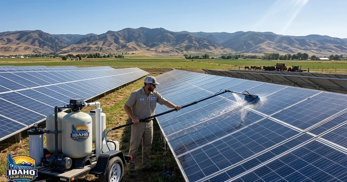 Solar Panel Cleaning for Idaho Farms and Agricultural Operations